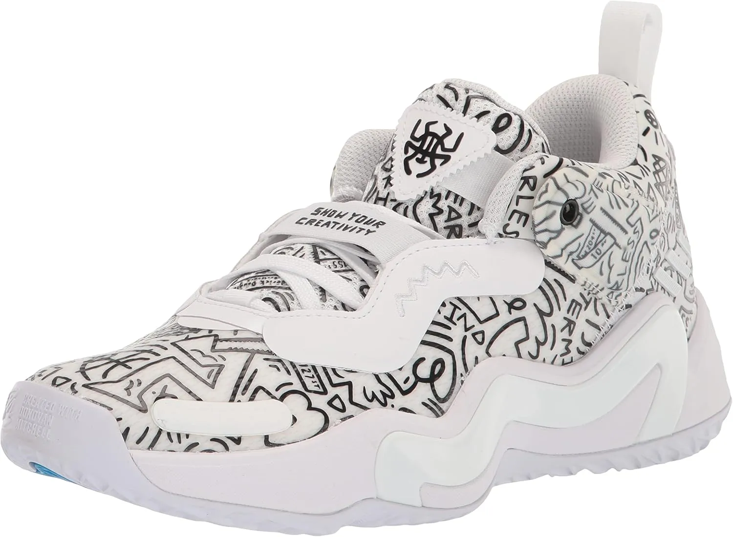 adidas Unisex-Child Donovan Mitchell Issue 3 Basketball Shoes