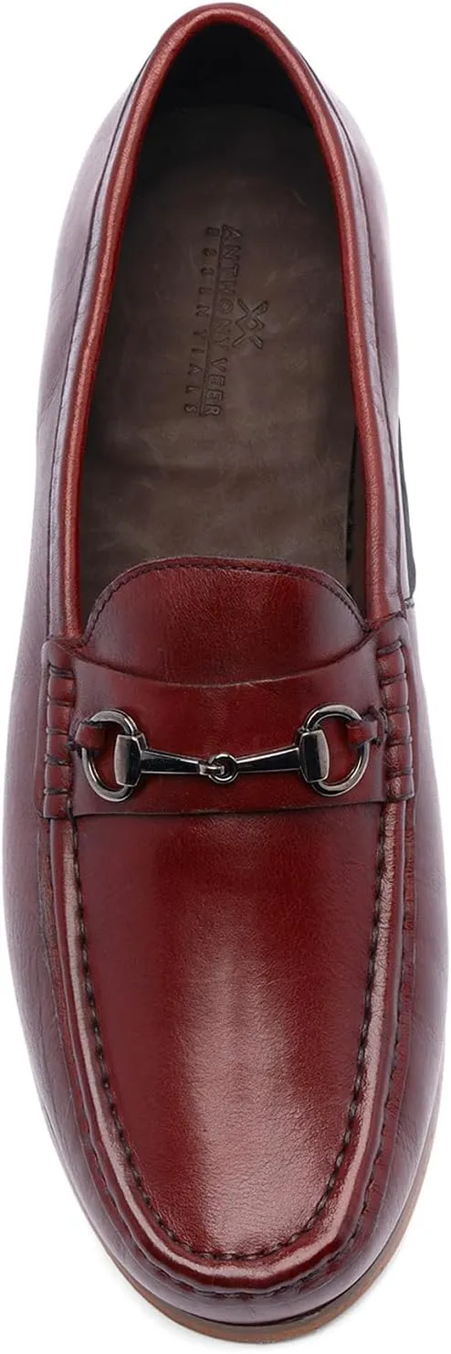Anthony Veer Filmore Bit Loafers for Men | Slip-On | Blake Stitch Construction | Fully Leather Lined | Ortholite Cushion Leather Footbed | Leather Outsole