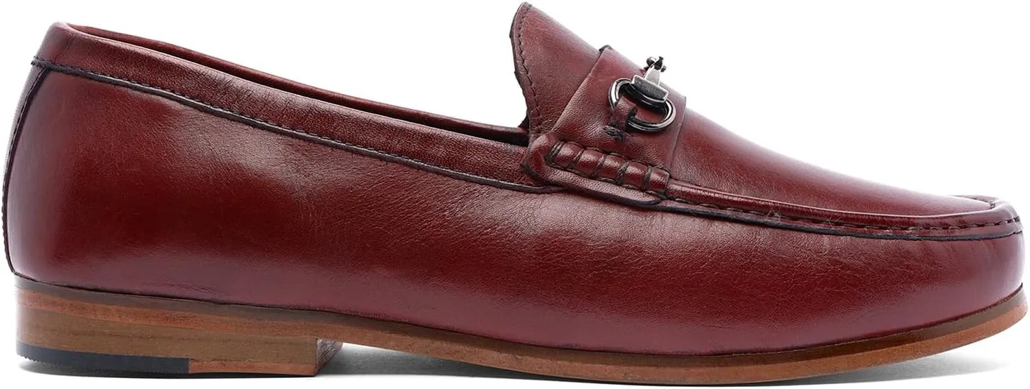 Anthony Veer Filmore Bit Loafers for Men | Slip-On | Blake Stitch Construction | Fully Leather Lined | Ortholite Cushion Leather Footbed | Leather Outsole
