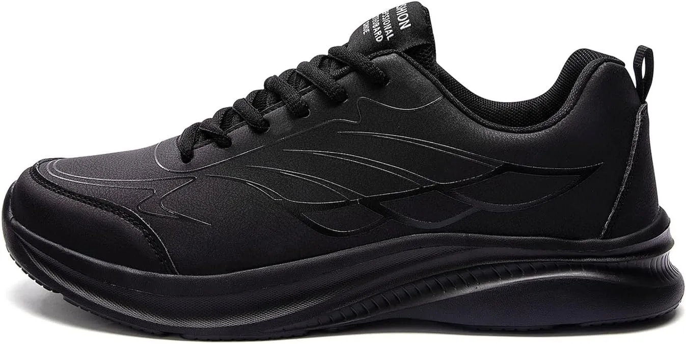 Arch Support Fitness Sneaker for Men Lightweight Breathable Slip on Running Shoe Lightweight Work Shoes for Men
