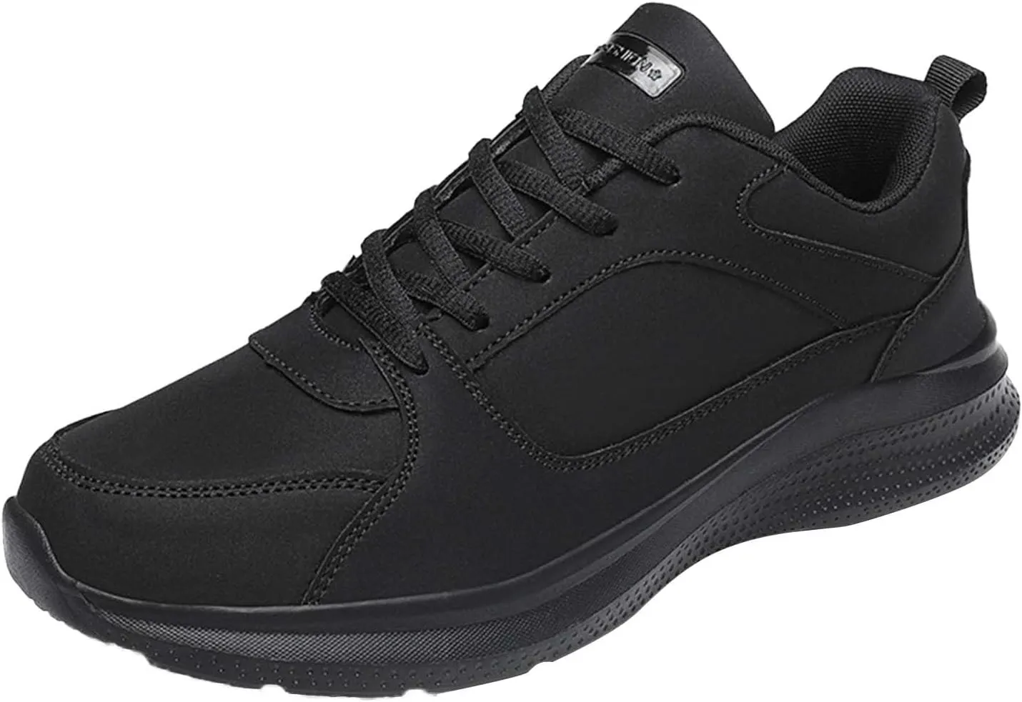 Arch Support Non Slip Minimalist Shoes for Men Breathable Comfort Walking Shoe Breathable Lace Up Shoes for Men