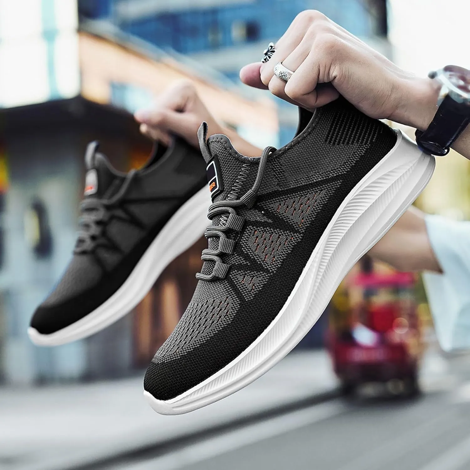 Arch Support Sports Shoes for Men Fashion Breathable Running Shoes Cushion Sneakers Comfortable for Men