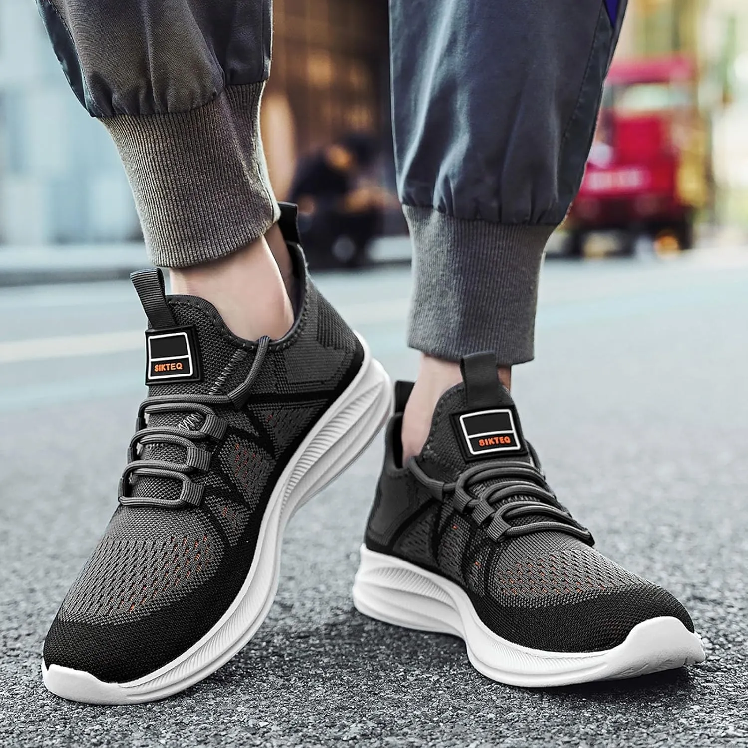 Arch Support Sports Shoes for Men Fashion Breathable Running Shoes Cushion Sneakers Comfortable for Men