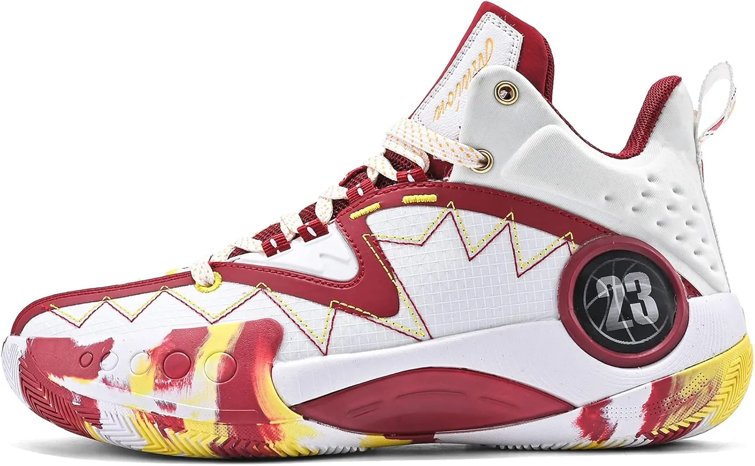 ASHION Kids Youth Basketball Shoes Non-Slip Boys High Top Sneakers Girls School Trainers