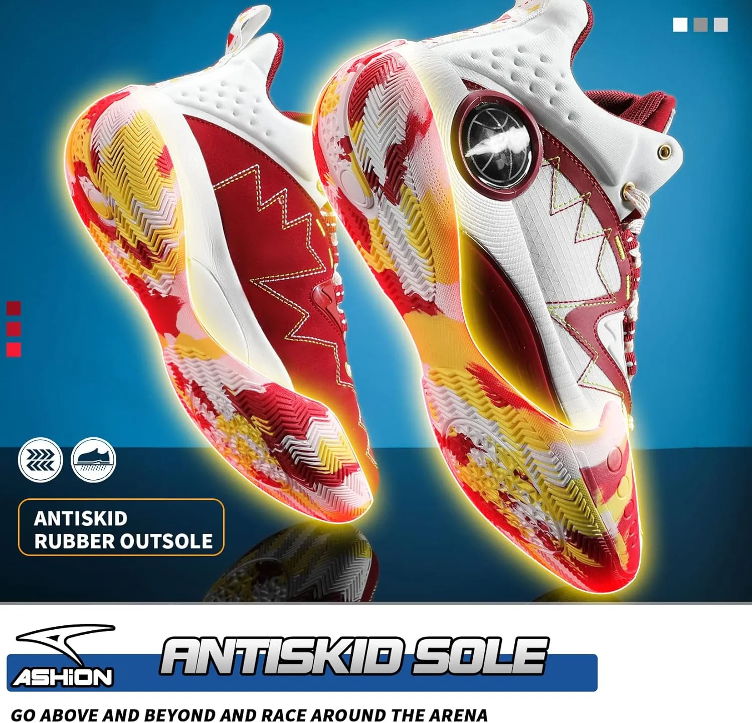 ASHION Kids Youth Basketball Shoes Non-Slip Boys High Top Sneakers Girls School Trainers