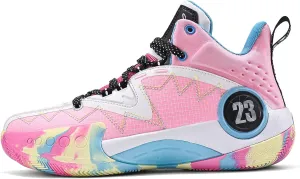 ASHION Kids Youth Basketball Shoes Non-Slip Boys High Top Sneakers Girls School Trainers