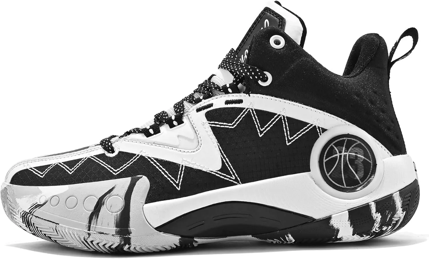 ASHION Kids Youth Basketball Shoes Non-Slip Boys High Top Sneakers Girls School Trainers
