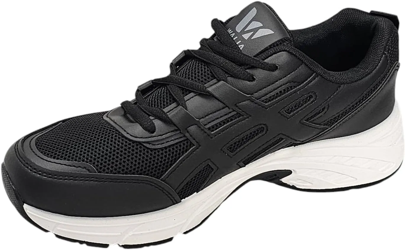 Athletic Running Shoes, Mesh Upper, White Sole, Cushioned Training Sneakers