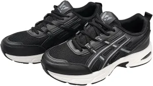 Athletic Running Shoes, Mesh Upper, White Sole, Cushioned Training Sneakers