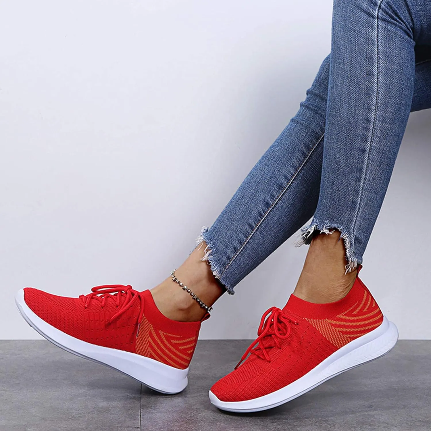 Black Running Sneakers for Women Slip Resistant Women's Black Work Shoes Size 9 Black Lace Up Workout Shoes Women Wide Width Platform Sneaker for Women Sneakers Slip On Zapatos Comodos Para Mujer