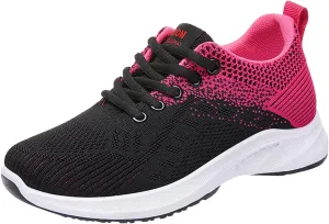 Black Wedge Gym Shoes for Women Women Shoes Size 8 Slip On Boots Walking Shoes for Women with Arch Support and Comfort Women Sneakers Size 6 Wide Tenis Antideslizante para Mujer De Cocina