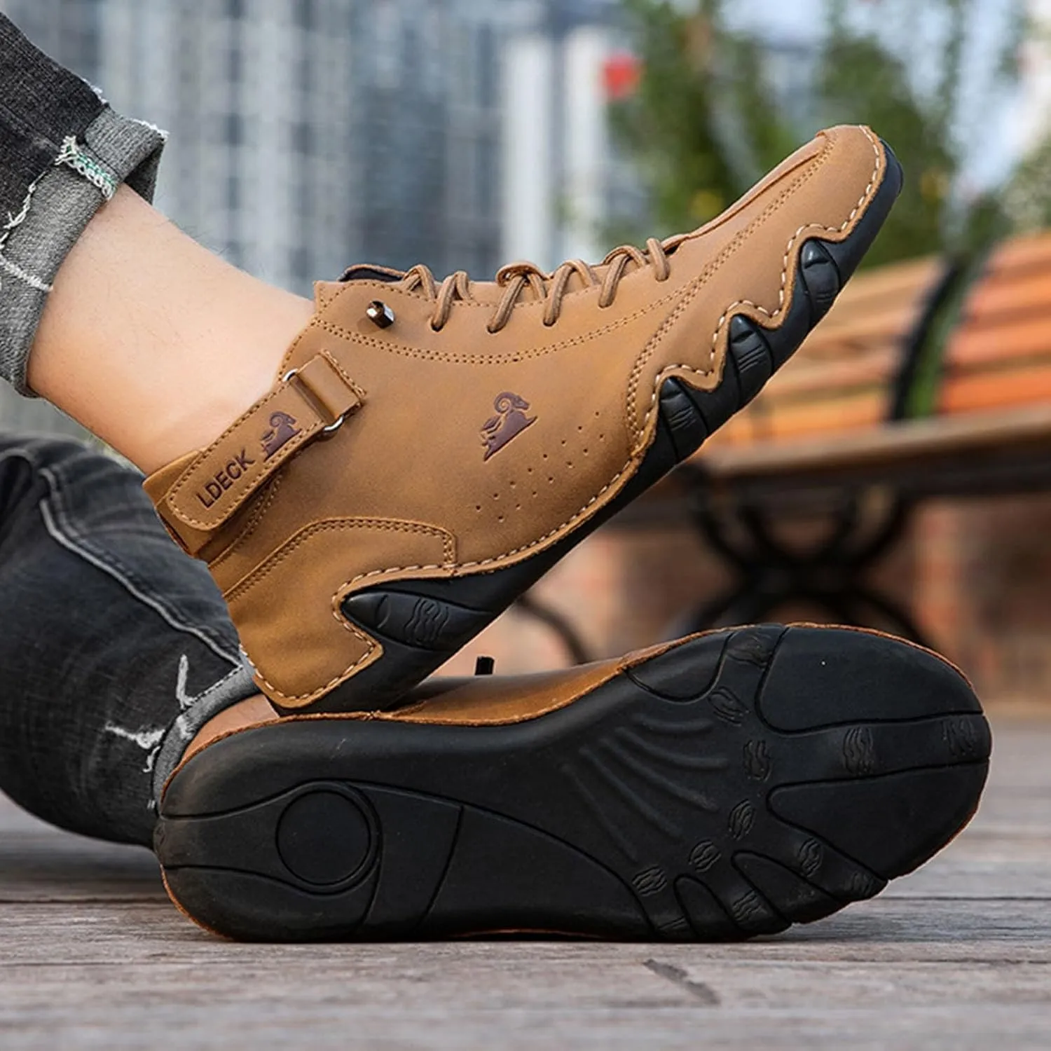 Boots Spring/Summer Border Popular High Top Men's Shoes Casual Short Boots Slip on Casual Shoes for Men