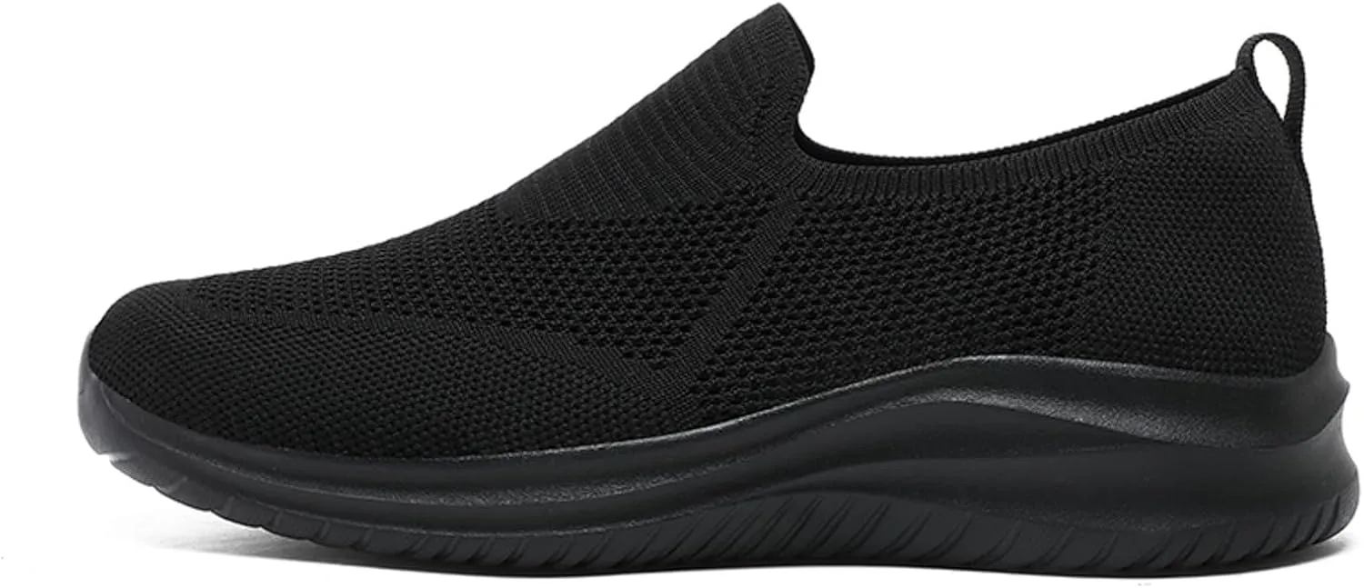 Breathable Diabetic Shoes for Men Lightweight Breathable Slip on Running Shoe Outdoor Non Slip Jogging Sneakers