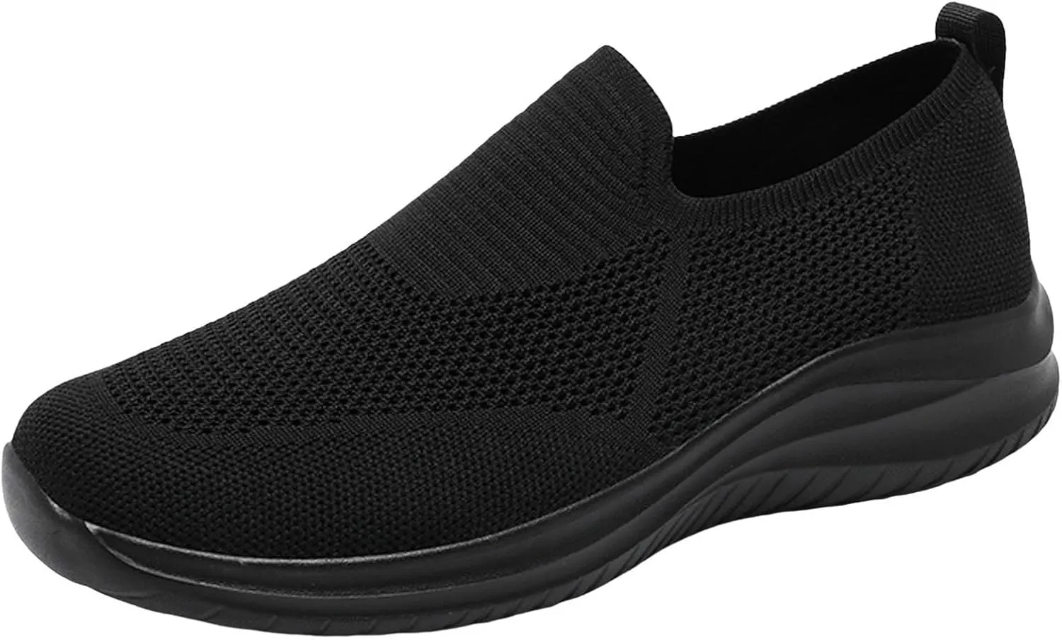 Breathable Diabetic Shoes for Men Lightweight Breathable Slip on Running Shoe Outdoor Non Slip Jogging Sneakers