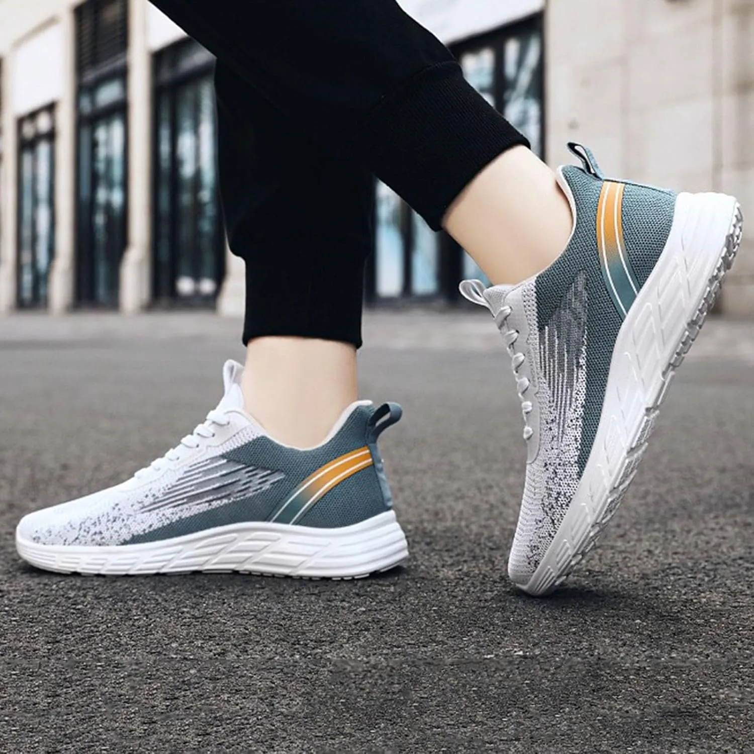 Breathable Walking Shoes for Men Breathable Casual Comfortable Walking Sneaker Men's Comfortable Diabetic Shoes