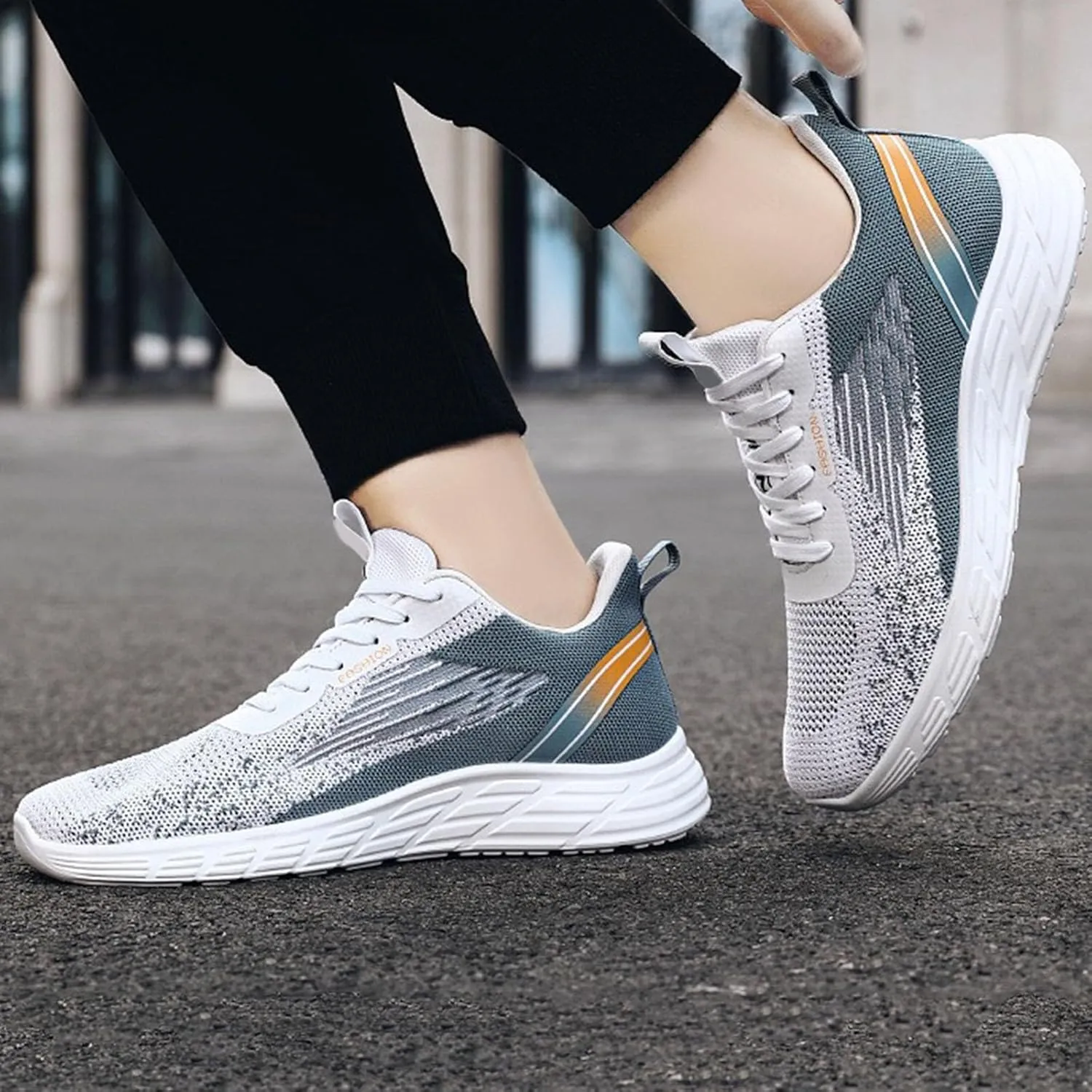 Breathable Walking Shoes for Men Breathable Casual Comfortable Walking Sneaker Men's Comfortable Diabetic Shoes