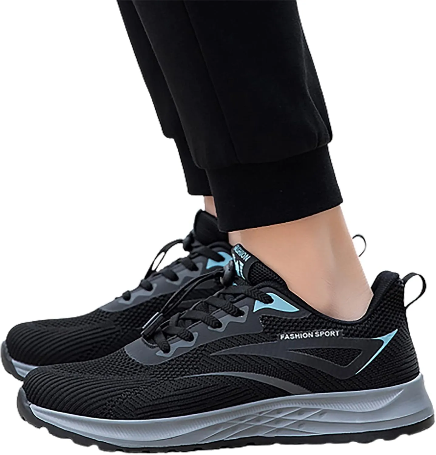Breathable Walking Shoes for Men Breathable Elastic Fly Woven Mesh Sneaker Fashion Lightweight Sneakers for Men