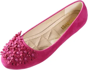 Business Casual Shoes Women Ladies Singles Shoes Flat Flower Pearl Decoration Casual Slip On Work