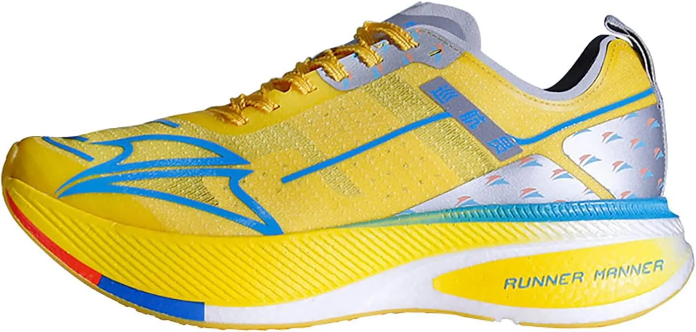 Carbon Plate Running Shoes for Men – Cushioned, Lightweight, Breathable, Non-Slip Road Sneakers