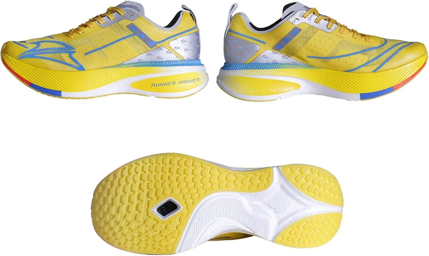 Carbon Plate Running Shoes for Men – Cushioned, Lightweight, Breathable, Non-Slip Road Sneakers