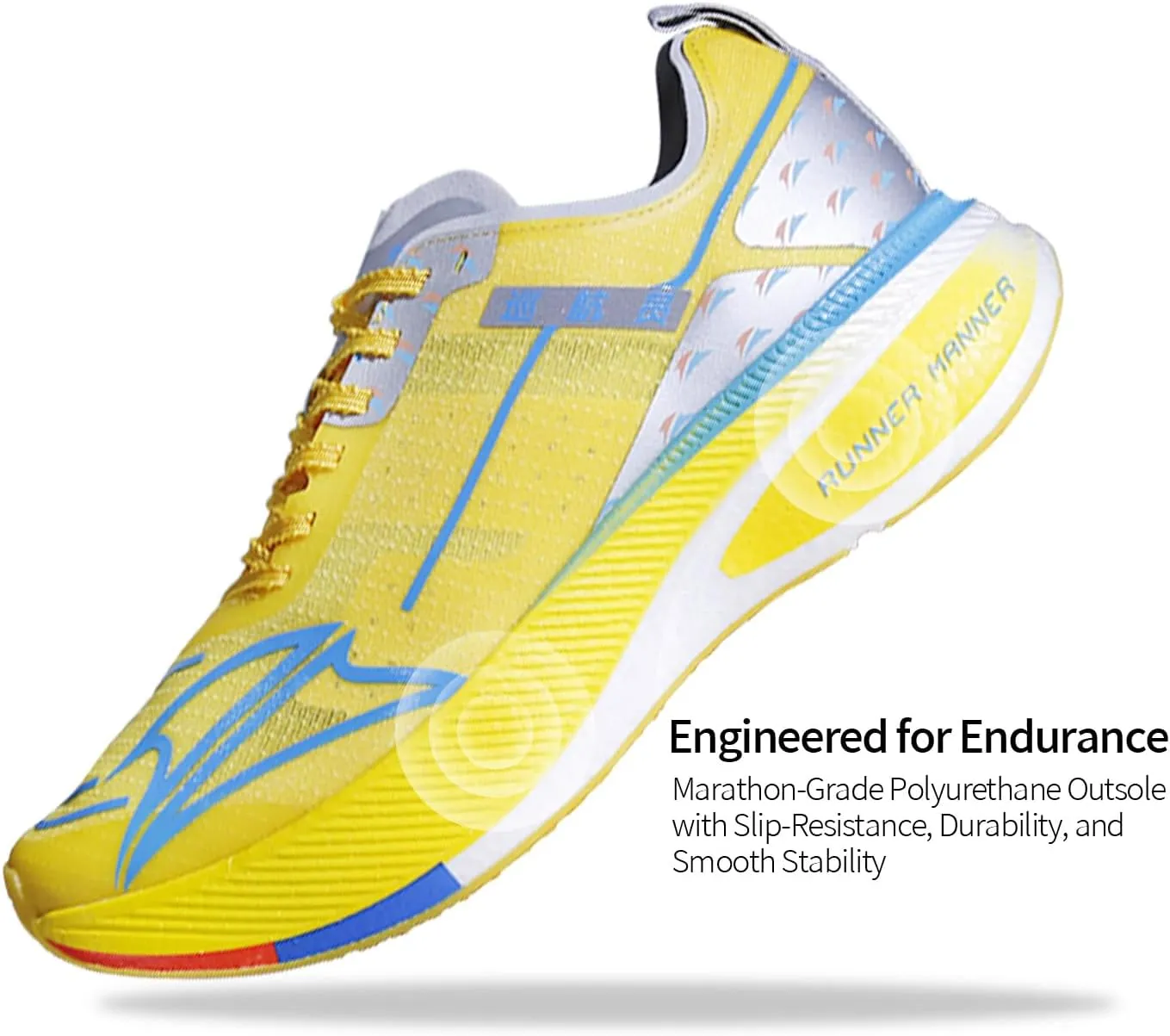 Carbon Plate Running Shoes for Men – Cushioned, Lightweight, Breathable, Non-Slip Road Sneakers