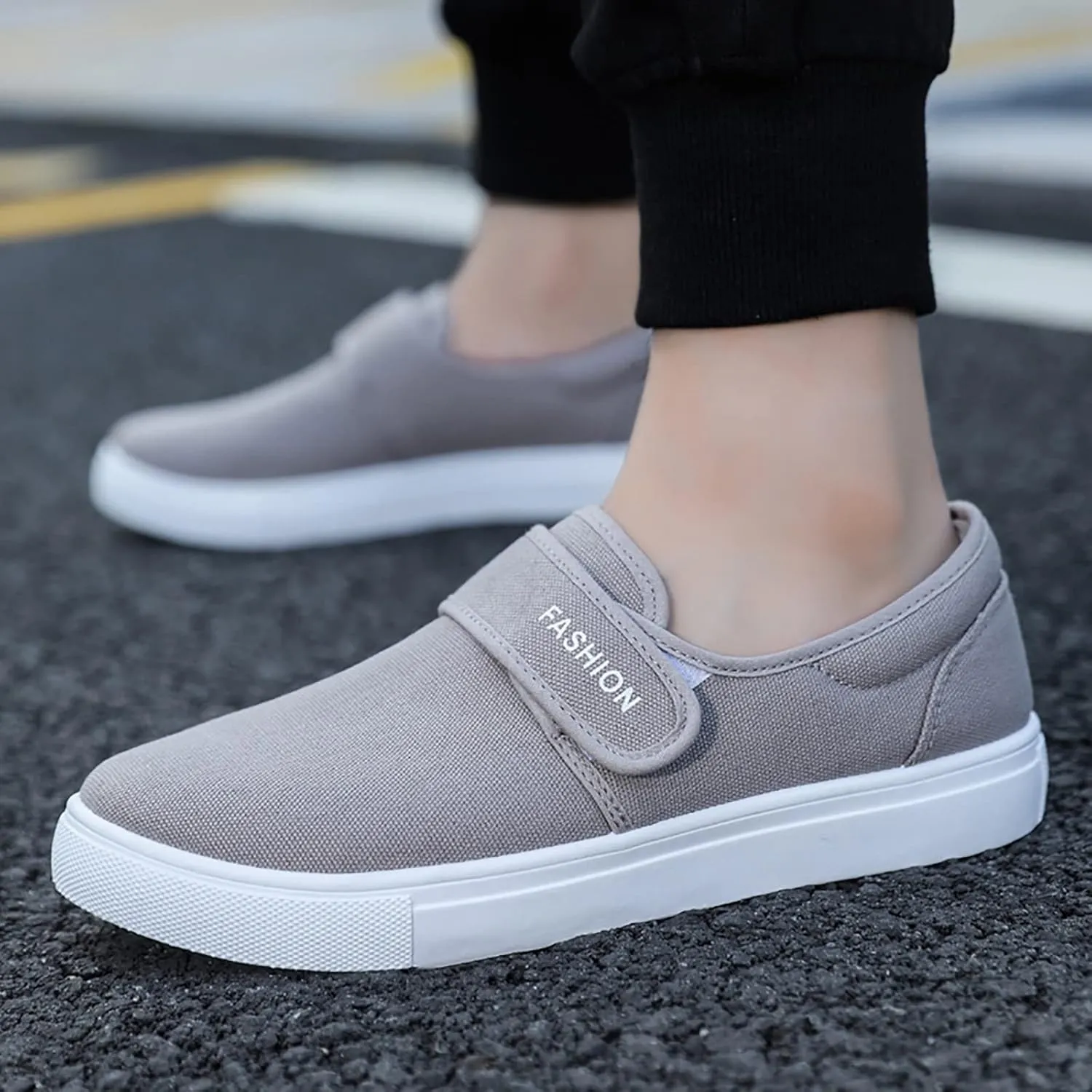 Casual Dress Shoes Canvas for Men Low Top Walking Shoes Fashion Casual