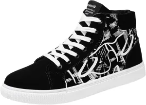 Casual Dress Shoes Men Shoes Flat High Top Casual Cloth Fashionable Outdoor Canvas
