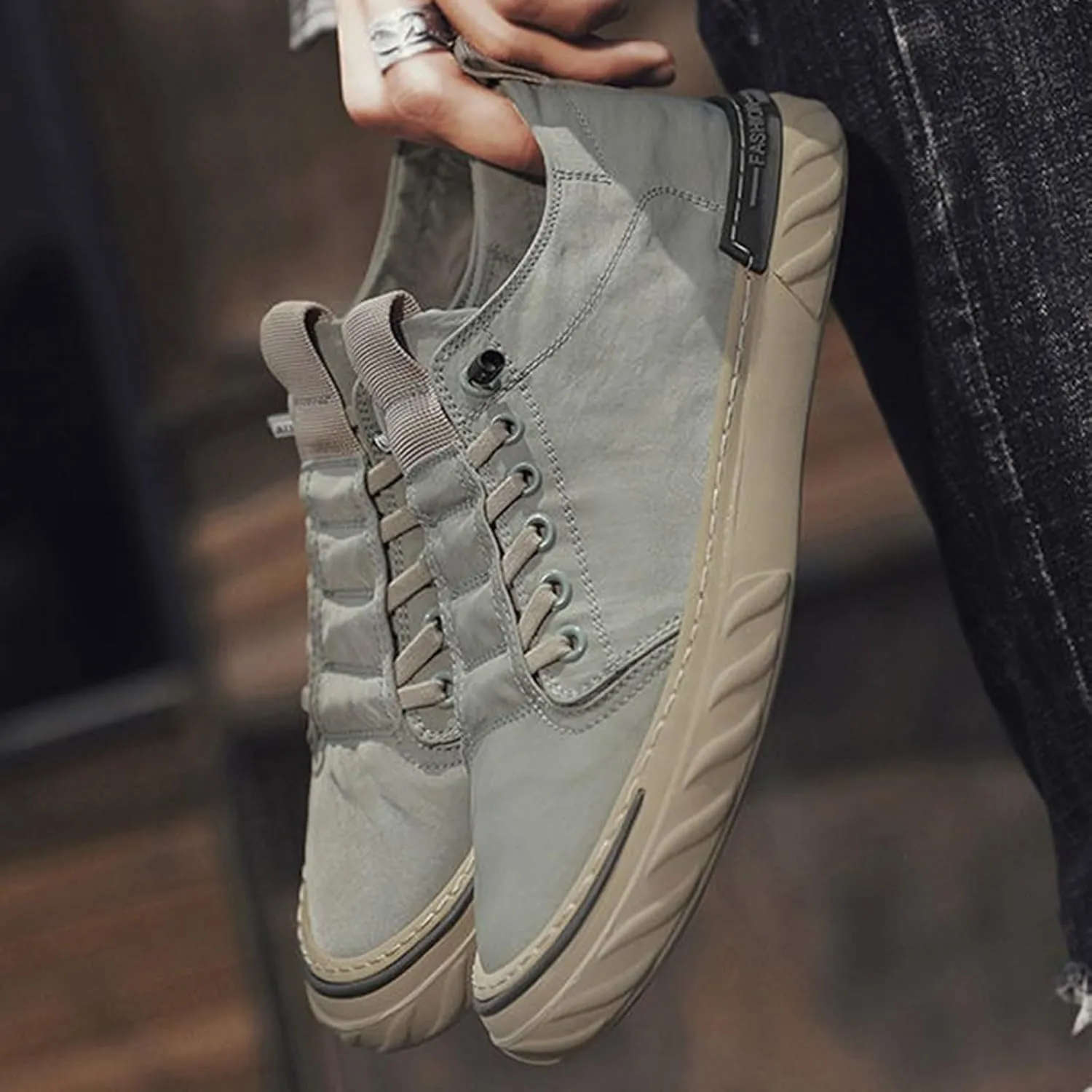 Casual Dress Shoes Spring New Breathable Old Cloth Shoes Korean Trendy Versatile Men's Casual Canvas