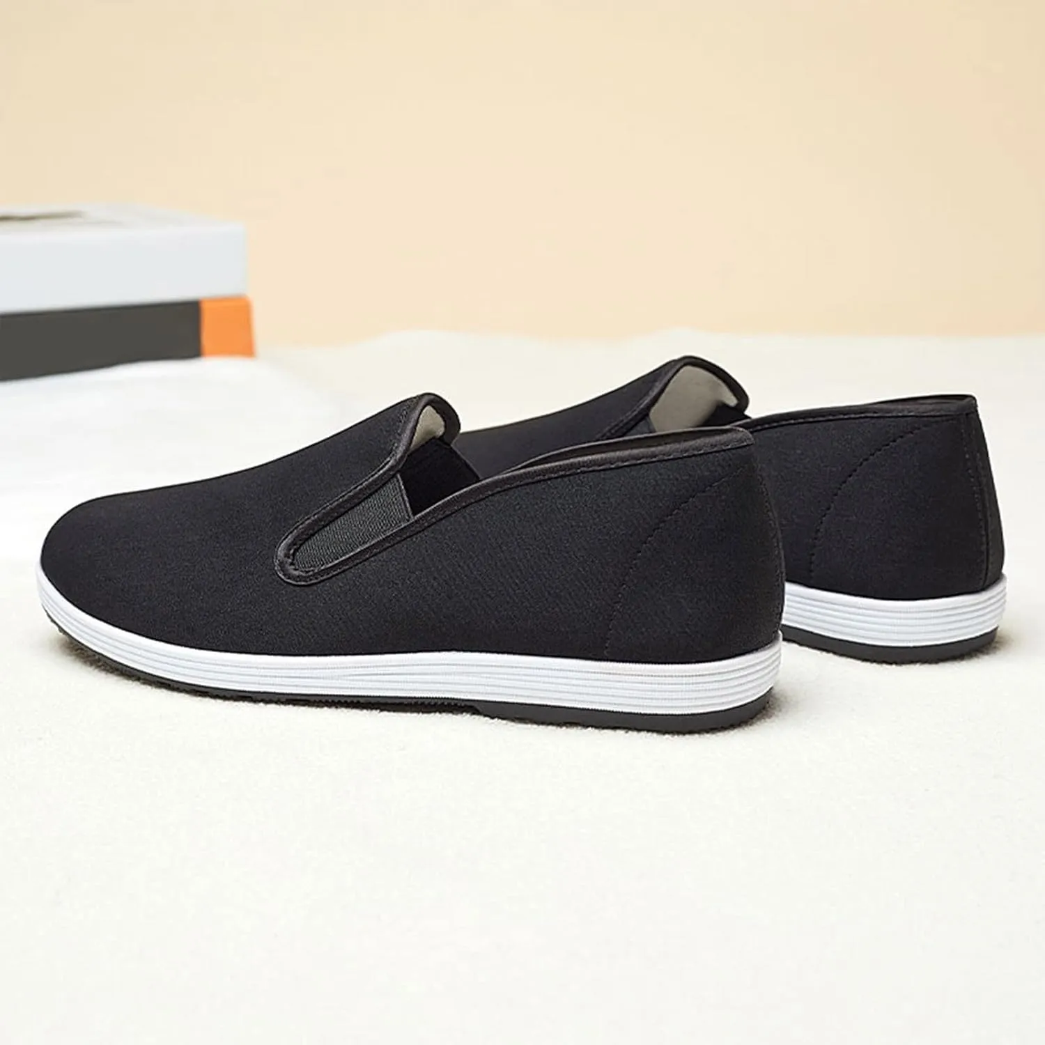 Casual Shoes for Men Fashion Men Casual Shoes Flat Lightweight Comfortable Solid Color Shallow Slip On Simple