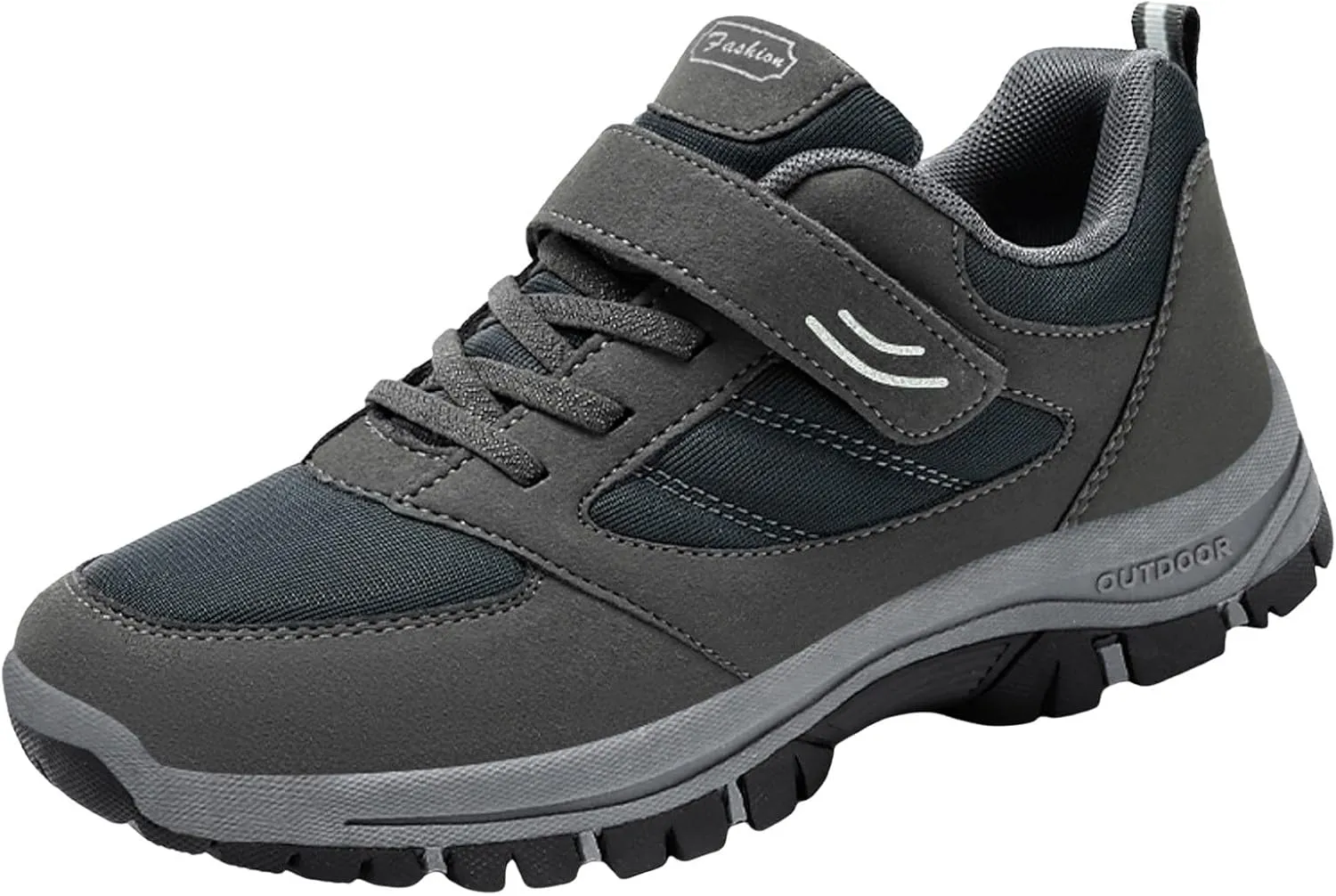 Casual Shoes for Men Men Casual Shoes Fashionable New Pattern Solid Color Simple Thick Sole Hook Loop Four Season