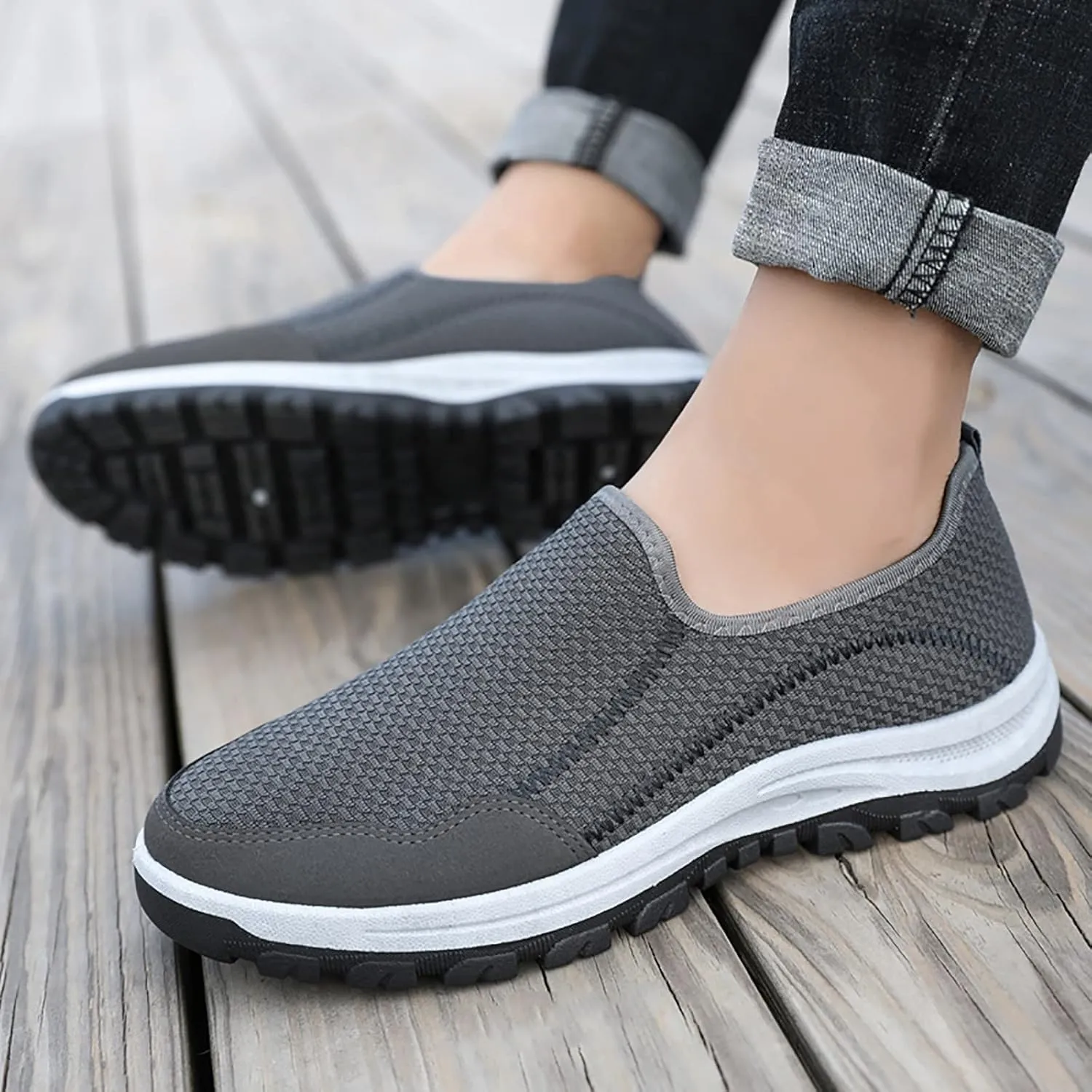 Casual Shoes for Men Men Low Top Walking Shoes Fashion Casual Loafers