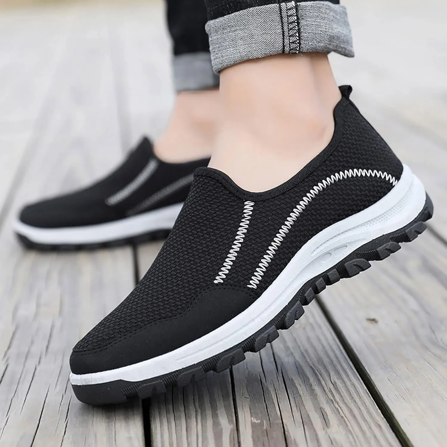 Casual Shoes for Men Men Low Top Walking Shoes Fashion Casual Loafers