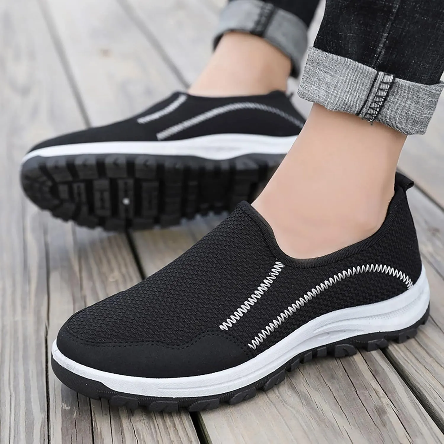 Casual Shoes for Men Men Low Top Walking Shoes Fashion Casual Loafers