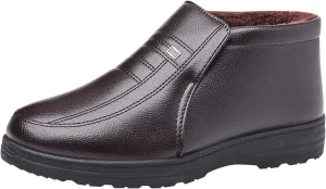 Casual Shoes for Men Men Shoes Casual High Top Cotton Old People Cotton Old Leather
