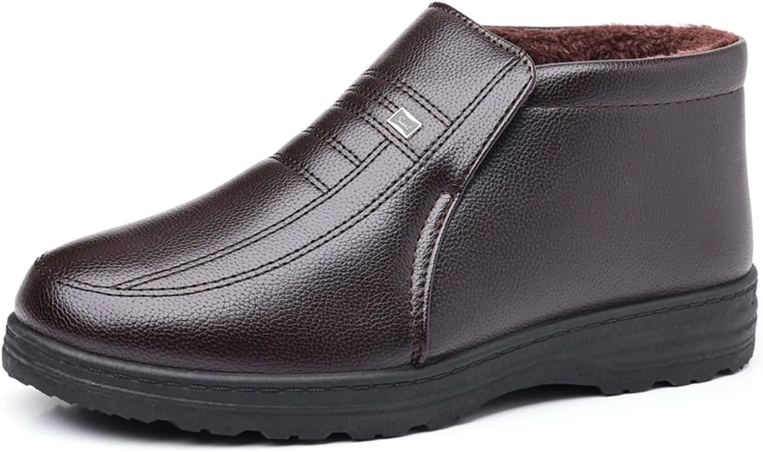 Casual Shoes for Men Men Shoes Casual High Top Cotton Old People Cotton Old Leather