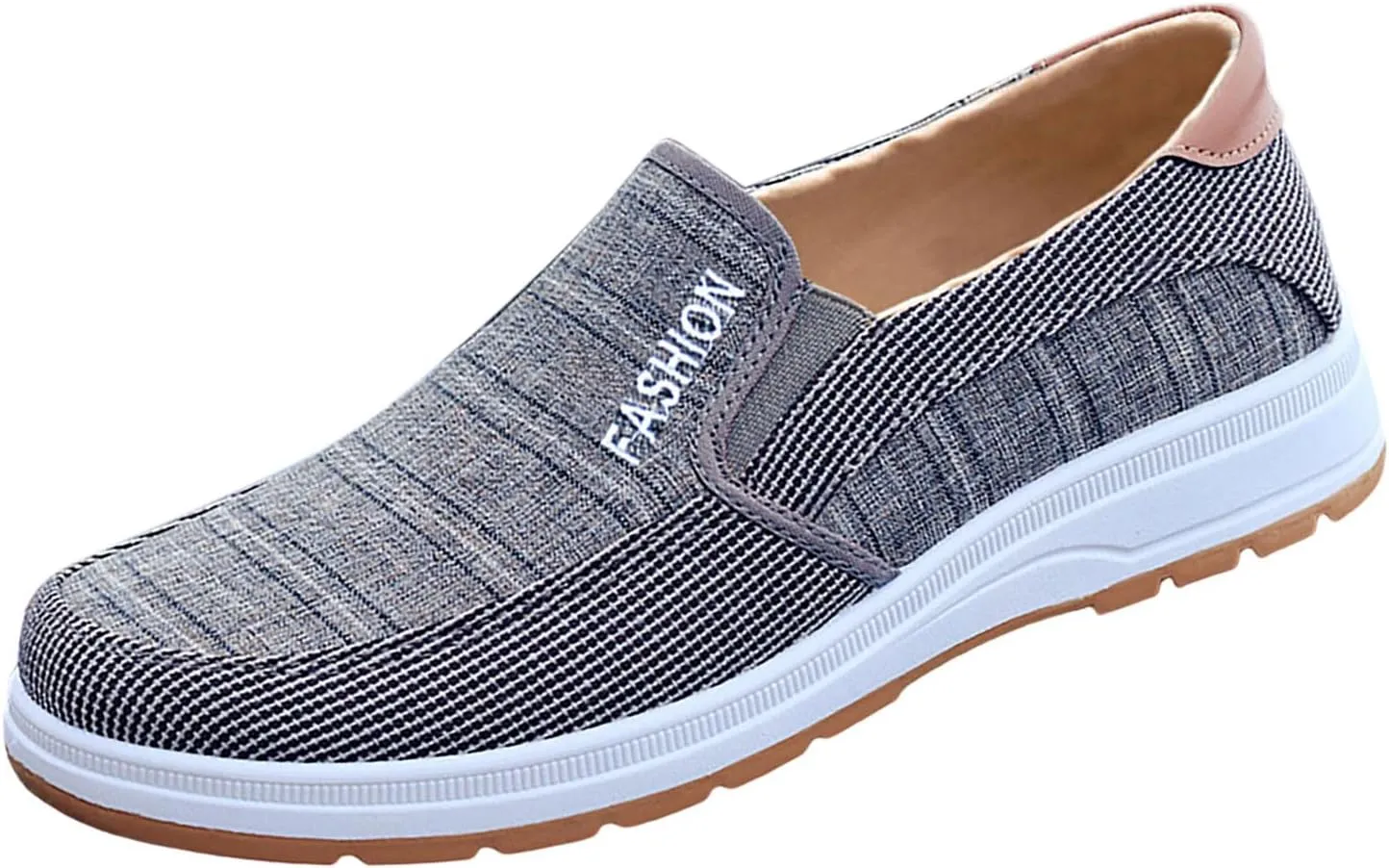 Casual Walking Shoes Fashion All Season Men Casual Shoes Flat Bottom Round Toe Non Slip Cloth Solid Color