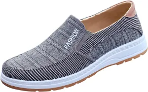 Casual Walking Shoes Fashion All Season Men Casual Shoes Flat Bottom Round Toe Non Slip Cloth Solid Color
