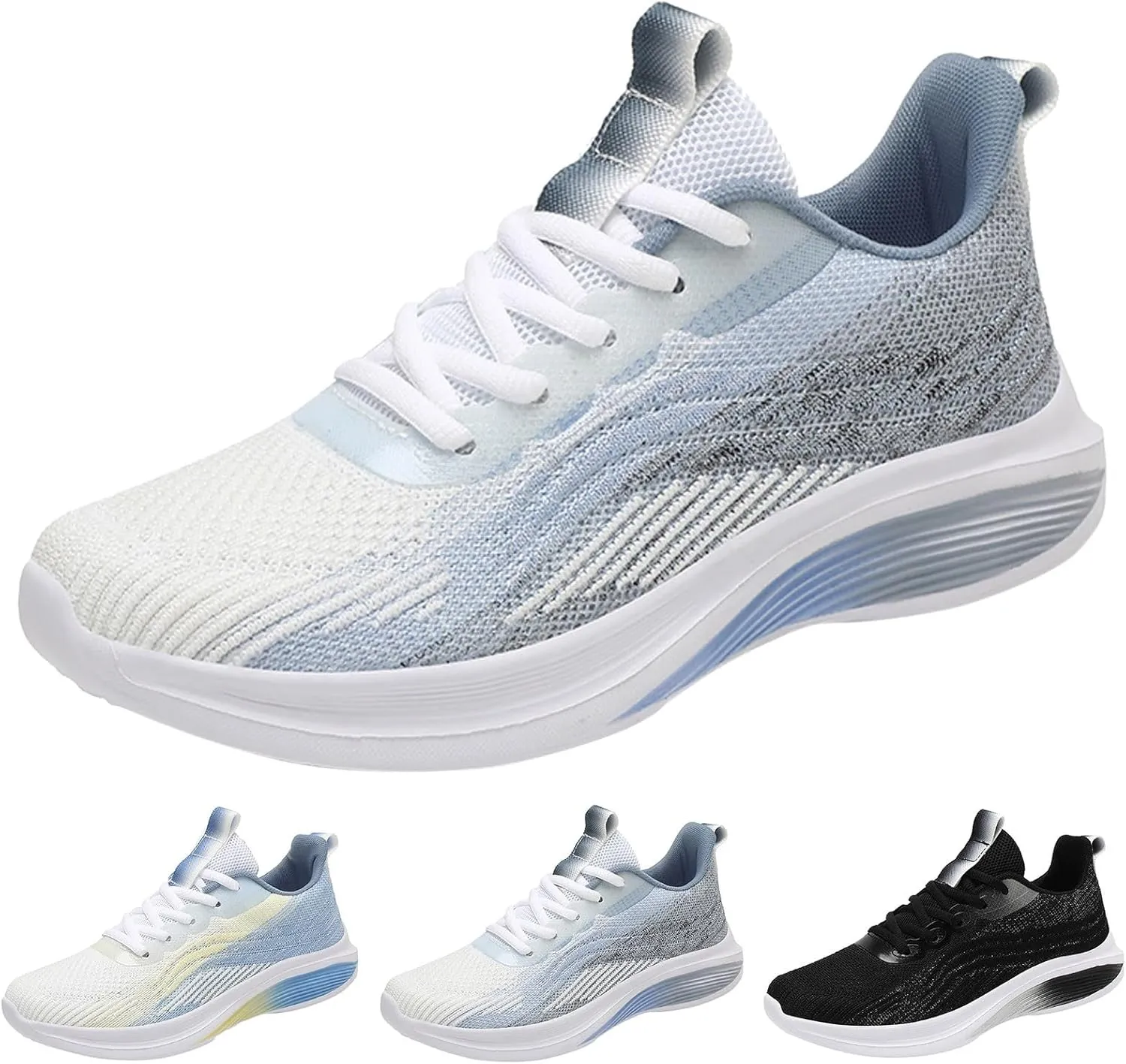 Casual Walking Shoes Men Casual Shoes New Pattern Color Matching Couple Lightweight and Non Slip Lace Up Mesh