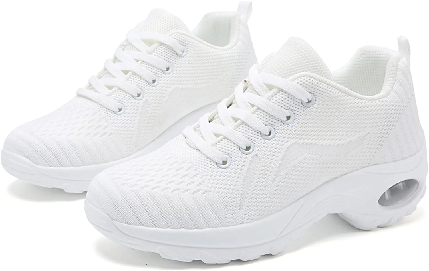 Classic Athletic Skateboard Sneakers for Women Comfortable Breathable Knitted Sneakers Shoe for Elderly Women