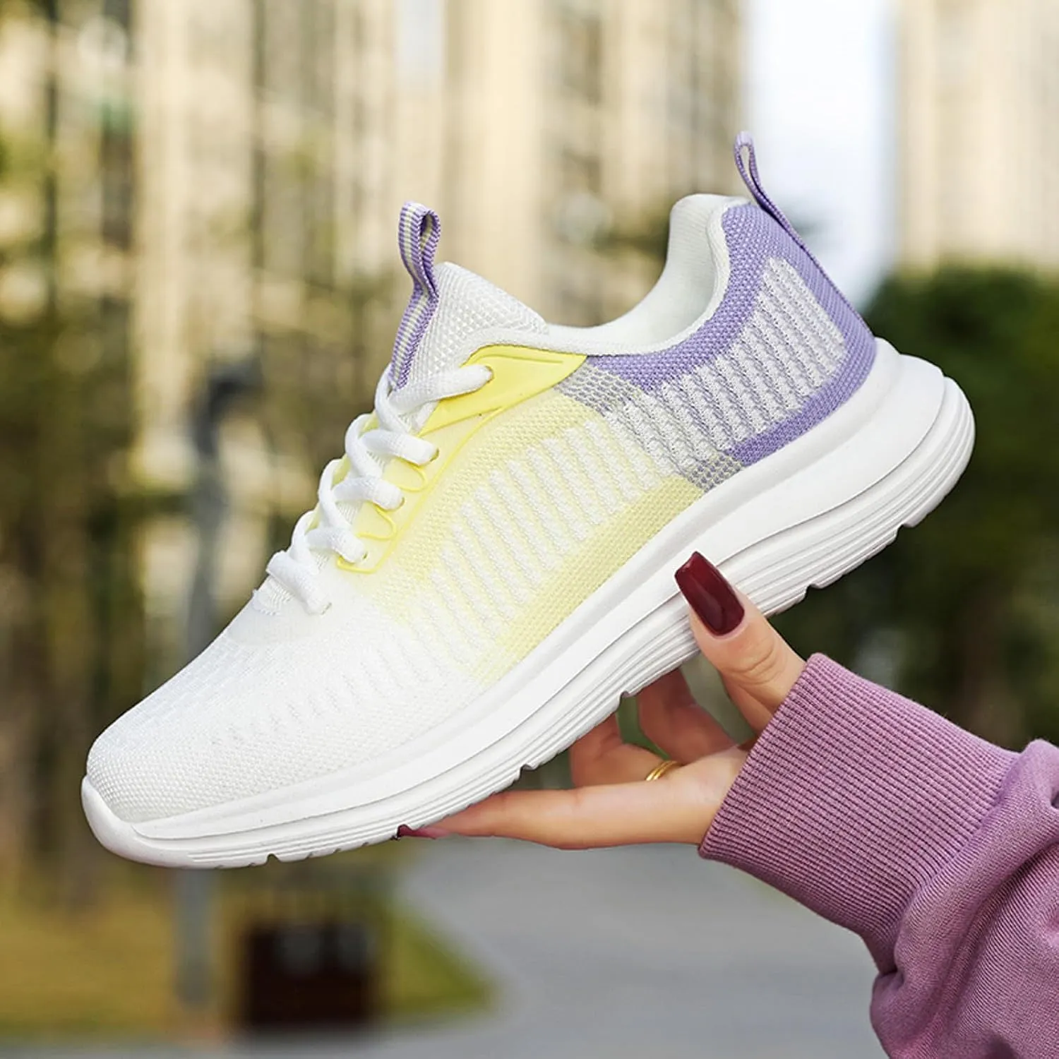 Classic Athletic Skateboard Sneakers for Women Lightweight Slip on Walking Running Shoes Versatile Dress Shoe