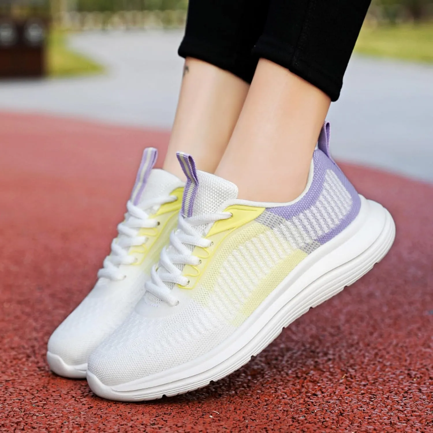 Classic Athletic Skateboard Sneakers for Women Lightweight Slip on Walking Running Shoes Versatile Dress Shoe
