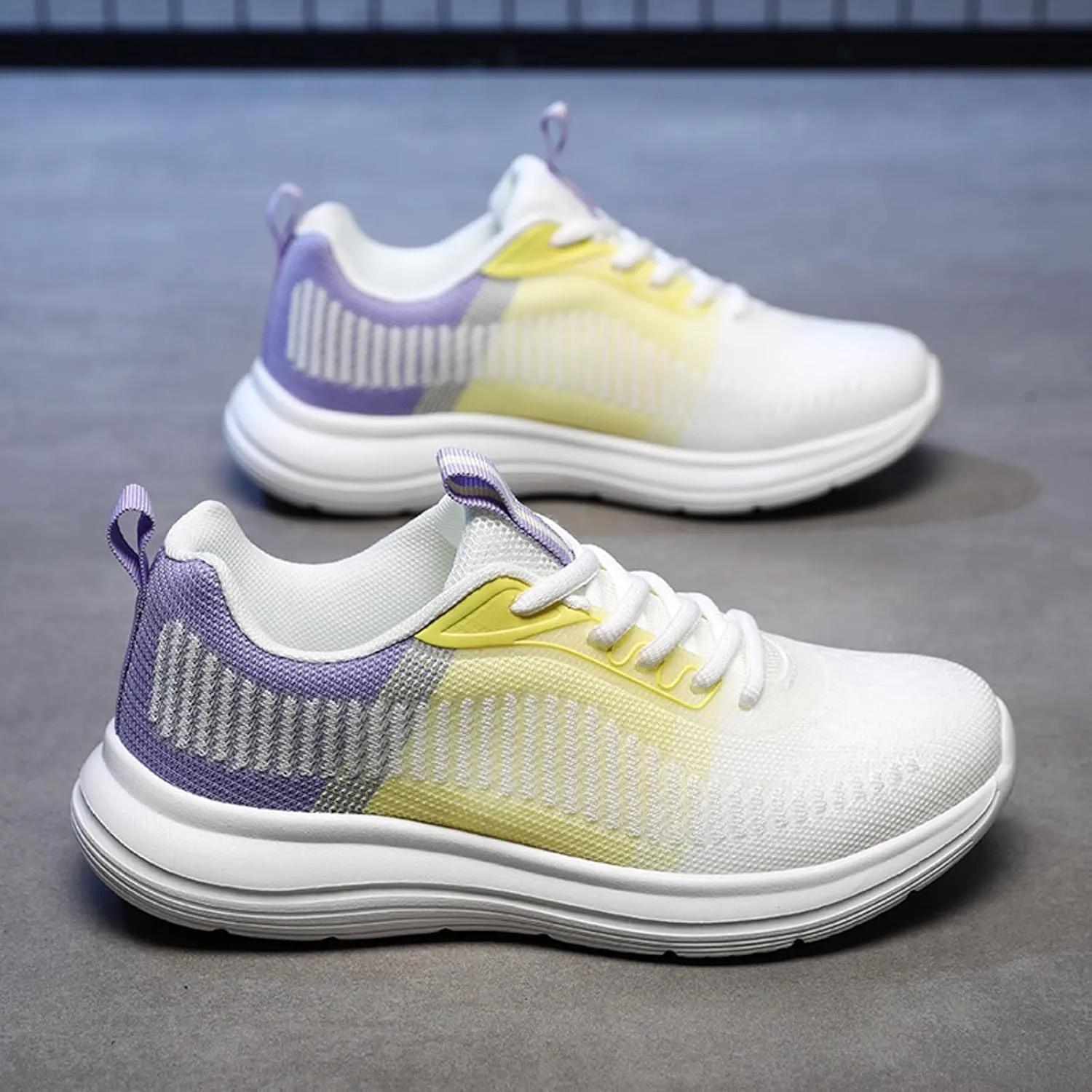 Classic Athletic Skateboard Sneakers for Women Lightweight Slip on Walking Running Shoes Versatile Dress Shoe