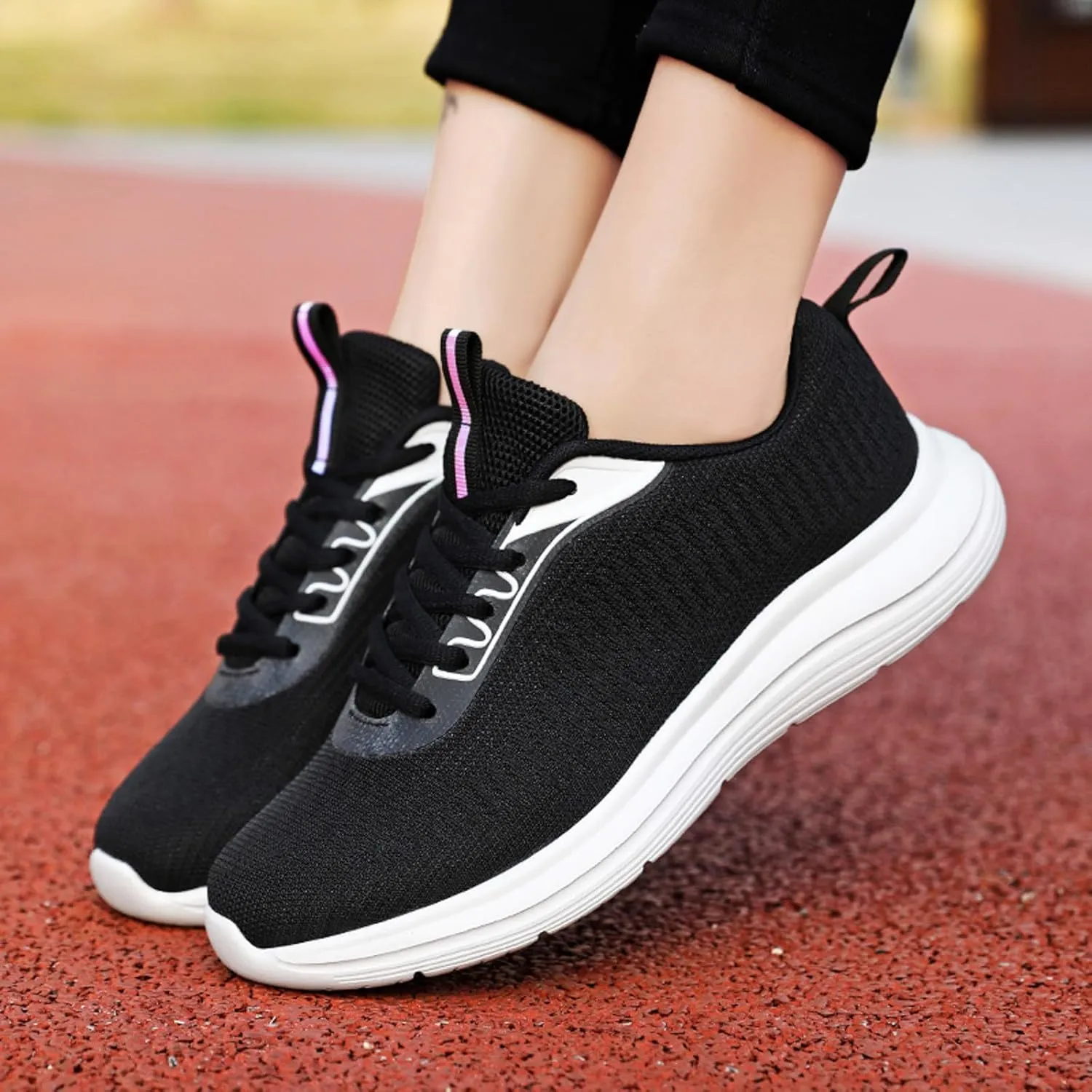 Classic Athletic Skateboard Sneakers for Women Lightweight Slip on Walking Running Shoes Versatile Dress Shoe