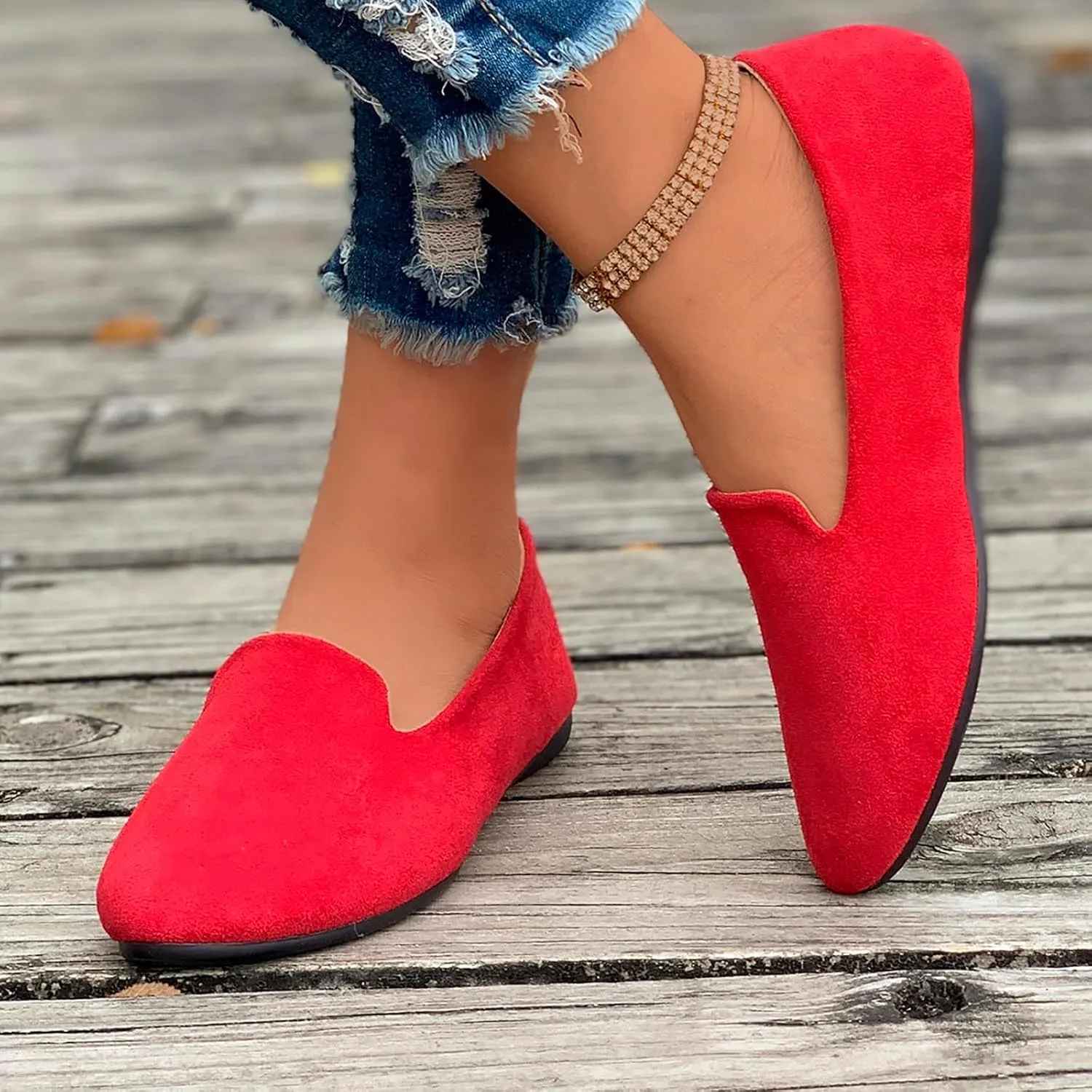 Comfortable Work Shoes Round Toe for Women Dressy Comfortable Slip On Dress Business Casual Shoes for Women