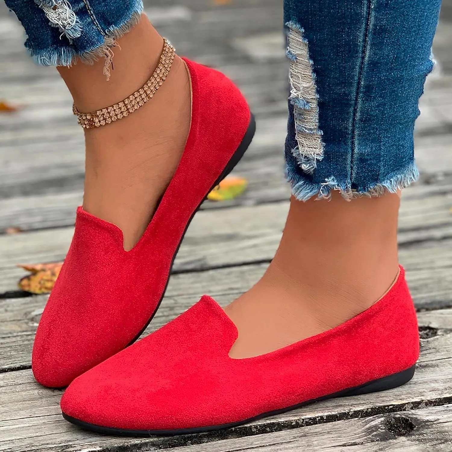 Comfortable Work Shoes Round Toe for Women Dressy Comfortable Slip On Dress Business Casual Shoes for Women