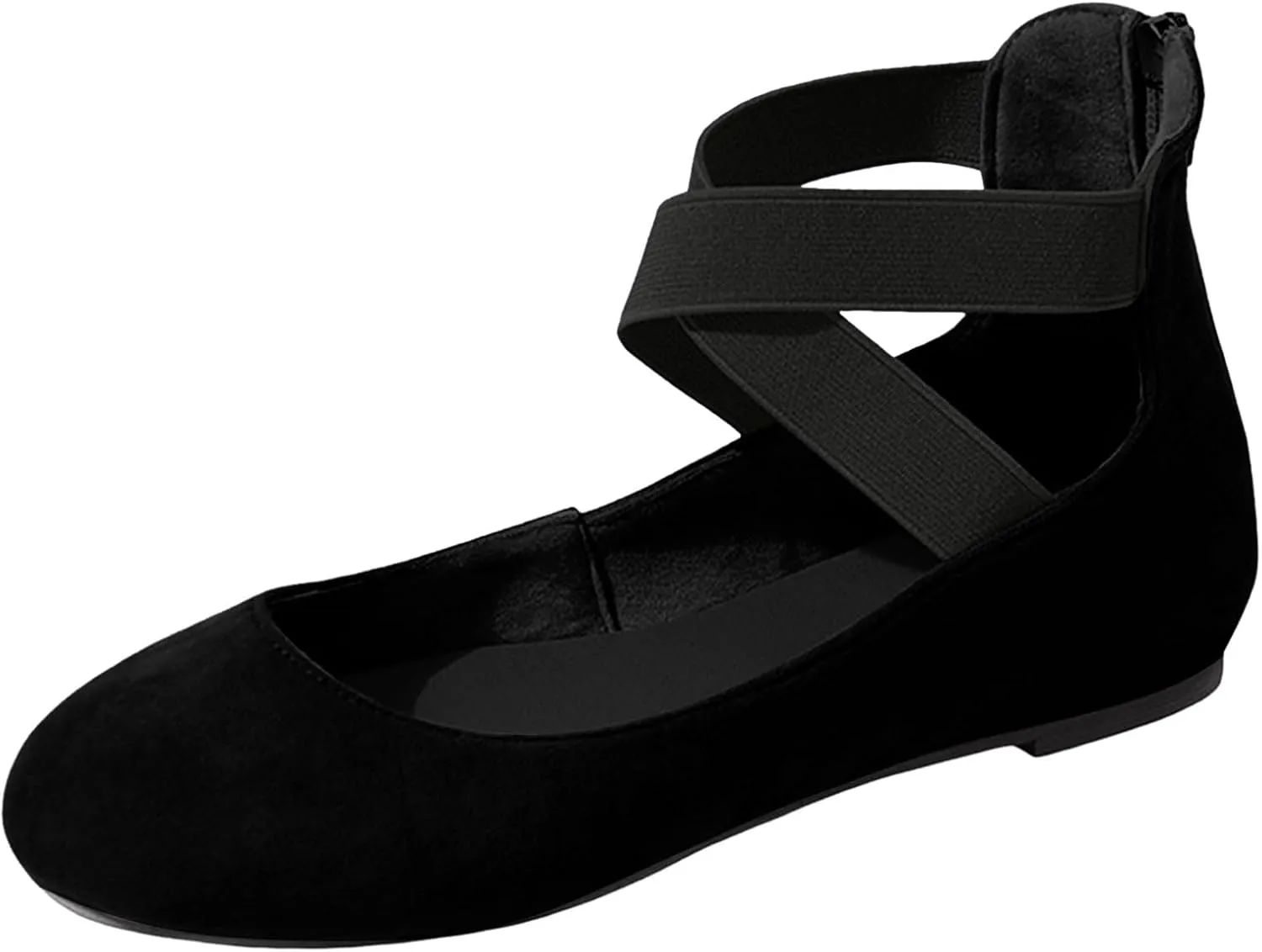 Comfotable Casual Shoes Round Toe Women Comfortable Mary Jane Ballet with Elastic Strap Casual Shoes for Women