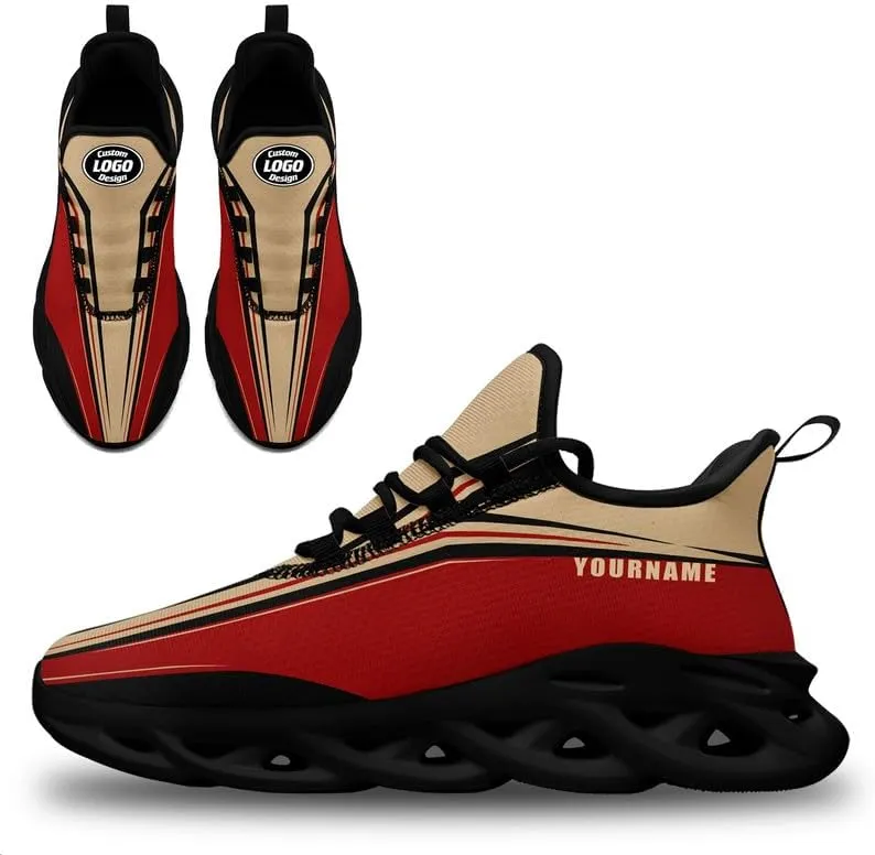 Customize Breathable Road Running Shoes Personalized Mesh Athletic Sneaker Cushioned Neutral Fashion Sport Trainers