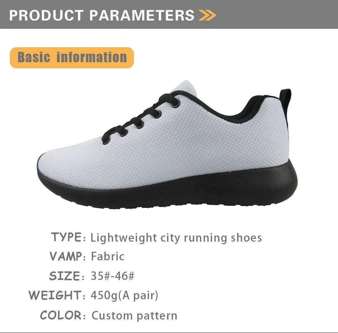 Customized Unisex Running Shoes for Men, Lightweight Fashion City Running Shoes Breathable Sports