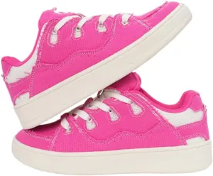 Cute Kawaii Shoes with Bread Shape Chunky Platform Lace-up Comfy Non Slip Lightweight Softy Casual Skate Sneakers Y2K Pretty Pastel Retro Trendy Gifts for Women Girls Summer Streetwear Back to School