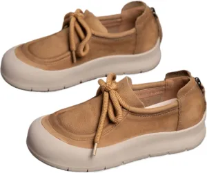 Cute Retro Shoes Nubuck Chunky Platform Lace-up Comfy Non Slip Lightweight Softy Casual Skate Sneakers Y2K Kawaii Pretty Pastel Trendy Gifts for Women & Girls Back to School Everyday Wear
